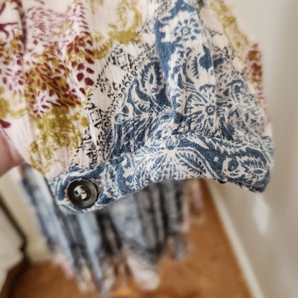 FREE PEOPLE PORTOBELLO ROAD BOHO TUNIC TOP / MINI DRESS RARE - Picture 6 of 8